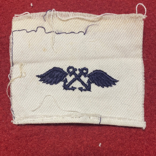 VINTAGE US Navy Coast Guard AVIATION BOATSWAIN’S MATE Sew On Patch (WSB09-41)