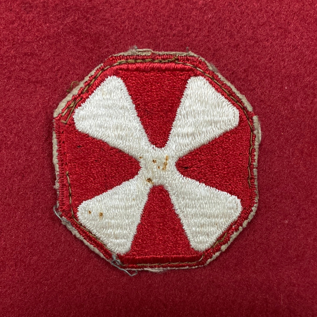 VINTAGE US Army 8th Army Patch Sew-On (12o71)