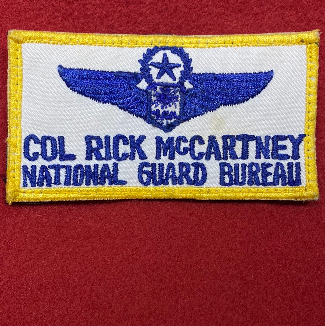VINTAGE US Army National Guard Bureau Patch Velcro (12o35)