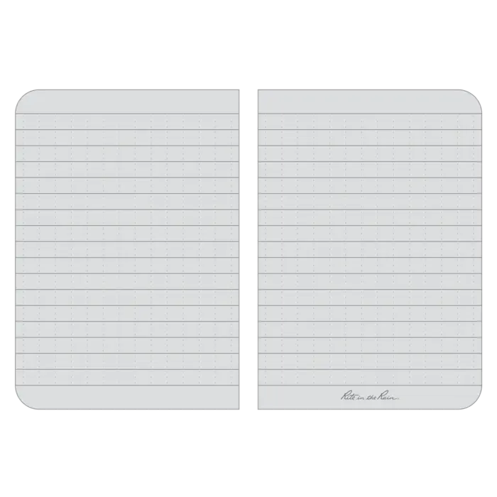 OR54 3x5 Orange Memo Book Side Perfect Bound Rite in the Rain Notebook 3 1/8" x 5" (or54)