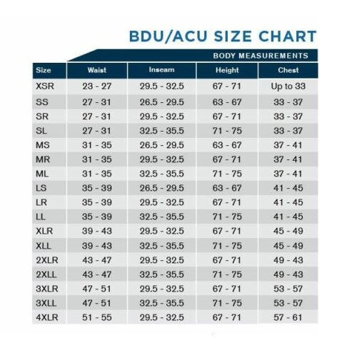 BDU Tactical Pants Navy Blue 6 Pocket Cargo Pants (gtt)