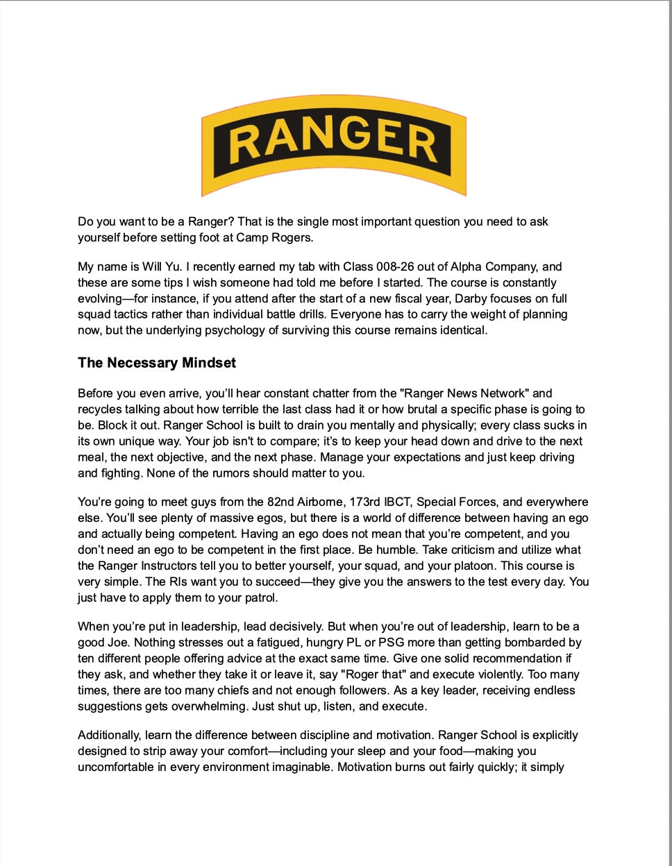 Ranger School Tips from Will Yu, recent Ranger Grad- 008-26