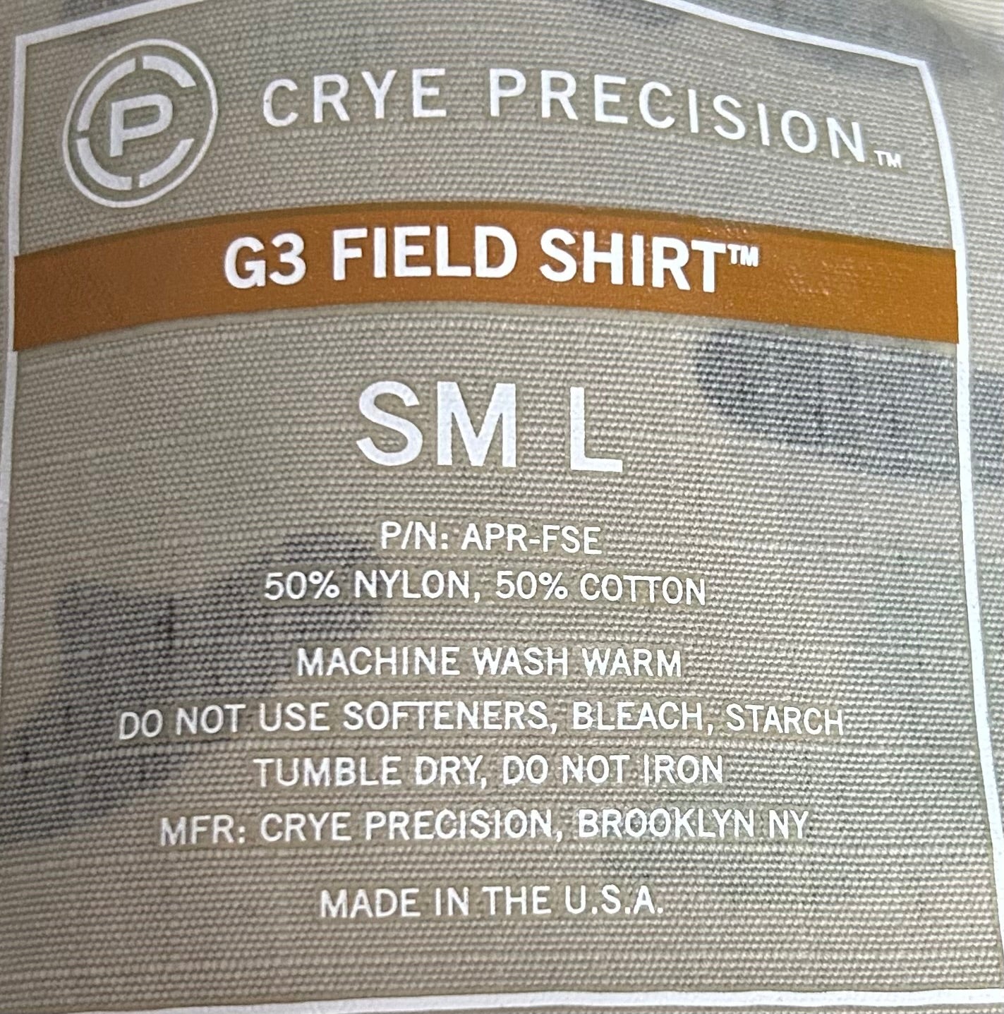 Crye Precision G3 Multicam Field Shirt SM/L (FB1-26Feb38)