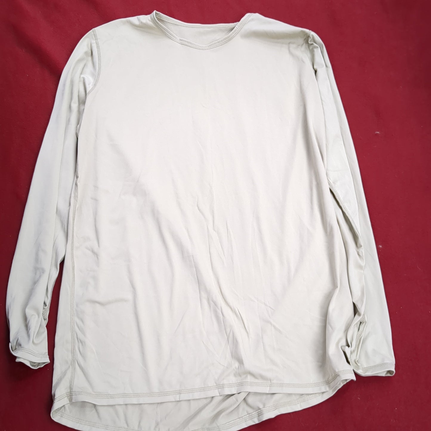 SET of US Army Large Regular Silks Gen III Level 1 Cold Weather Top Bottom Used Sand (fa08-DEC141)