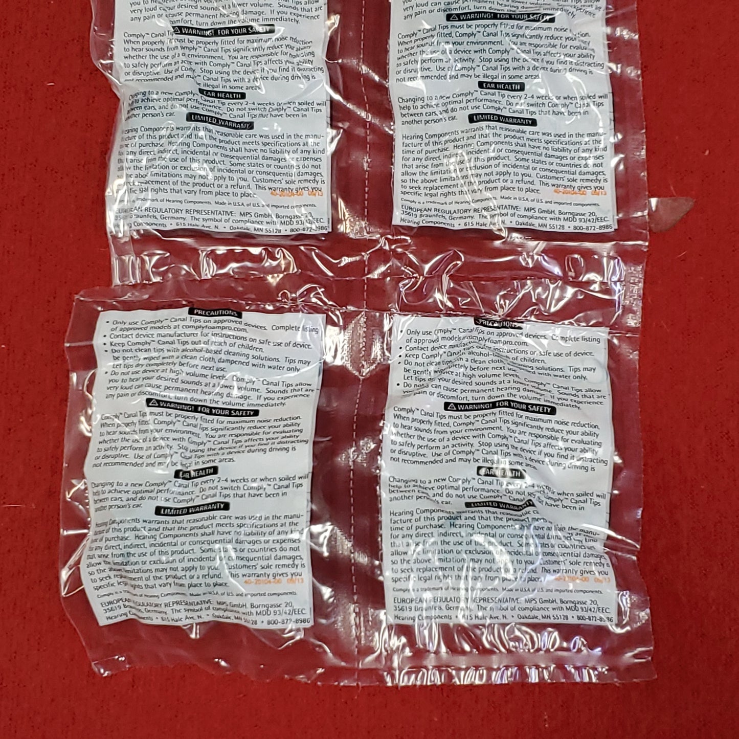 NOS - Lot of 6 - Slim (Small) Canal Tips Invisio M3h X5 Headsets (LCT-S)