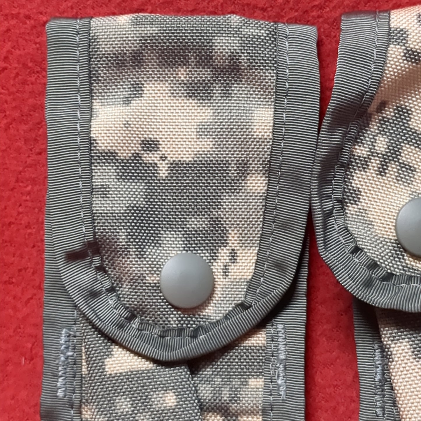 LOT of 2 US Army Single Hold 9mm Magazine Pouch UCP ACU Molle II Good Condition (fb12-APR389)