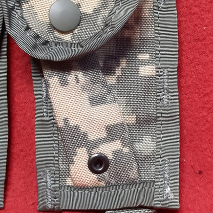 LOT of 2 US Army Single Hold 9mm Magazine Pouch UCP ACU Molle II Good Condition (fb12-APR389)