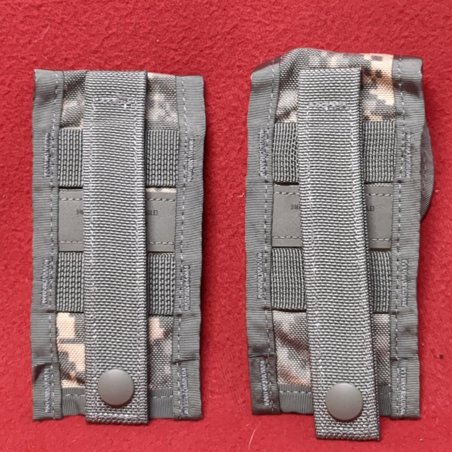 LOT of 2 US Army Single Hold 9mm Magazine Pouch UCP ACU Molle II Good Condition (fb12-APR389)