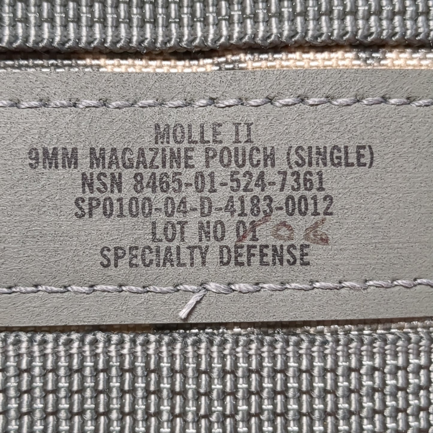 LOT of 2 US Army Single Hold 9mm Magazine Pouch UCP ACU Molle II Good Condition (fb12-APR389)