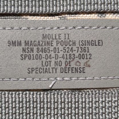 LOT of 2 US Army Single Hold 9mm Magazine Pouch UCP ACU Molle II Good Condition (fb12-APR389)