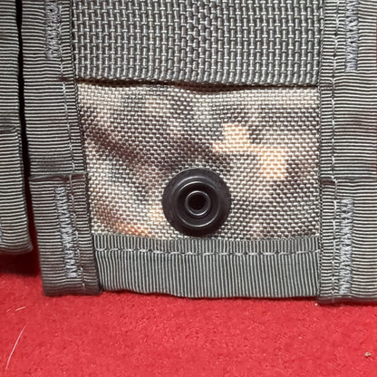 LOT of 2 US Army Single Hold 9mm Magazine Pouch UCP ACU Molle II Good Condition (fb12-APR389)