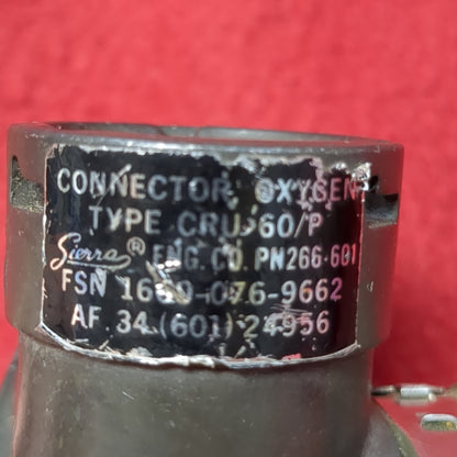 USAF ORU-60/P Oxygen Mask Connector (09cc- ca10-APR420)