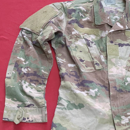 US Army Small Long Multicam Flame Resistant Frac Uniform Top Shirt Used (fc06-APR461)