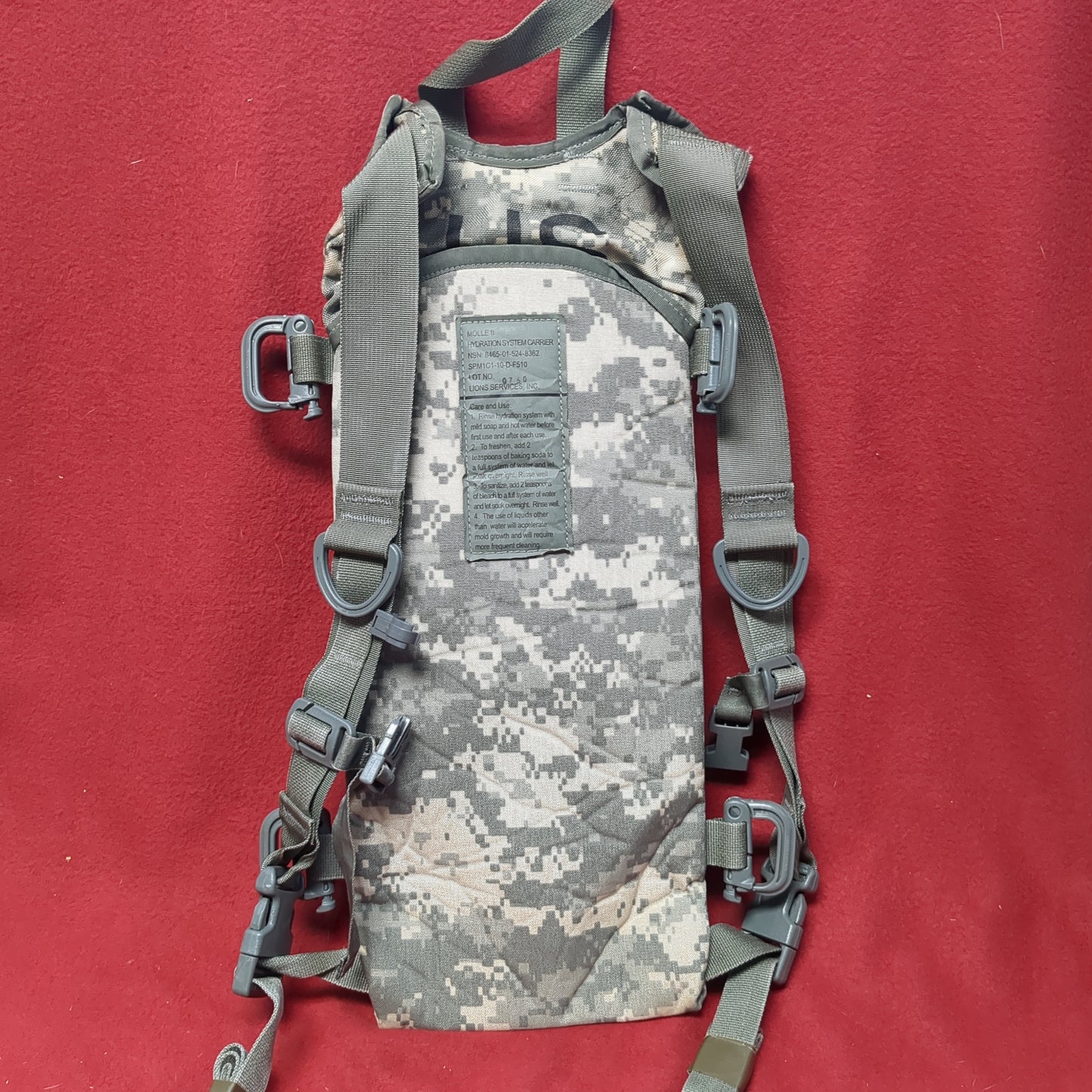 US Army ACU UCP Camelback Hydration System Carrier *Only* Excellent condition (09o- db3-MAY20)