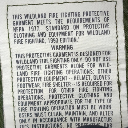 Vintage Aramid Fire Resistant Pants Fire Fighter 36x30 Trousers (aa10-MAY32)