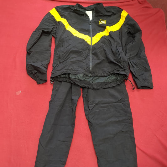 SET of APFU Medium Long Jacket Pants Black Gold Cold Weather Good Condition PT (fb07-MAY33)