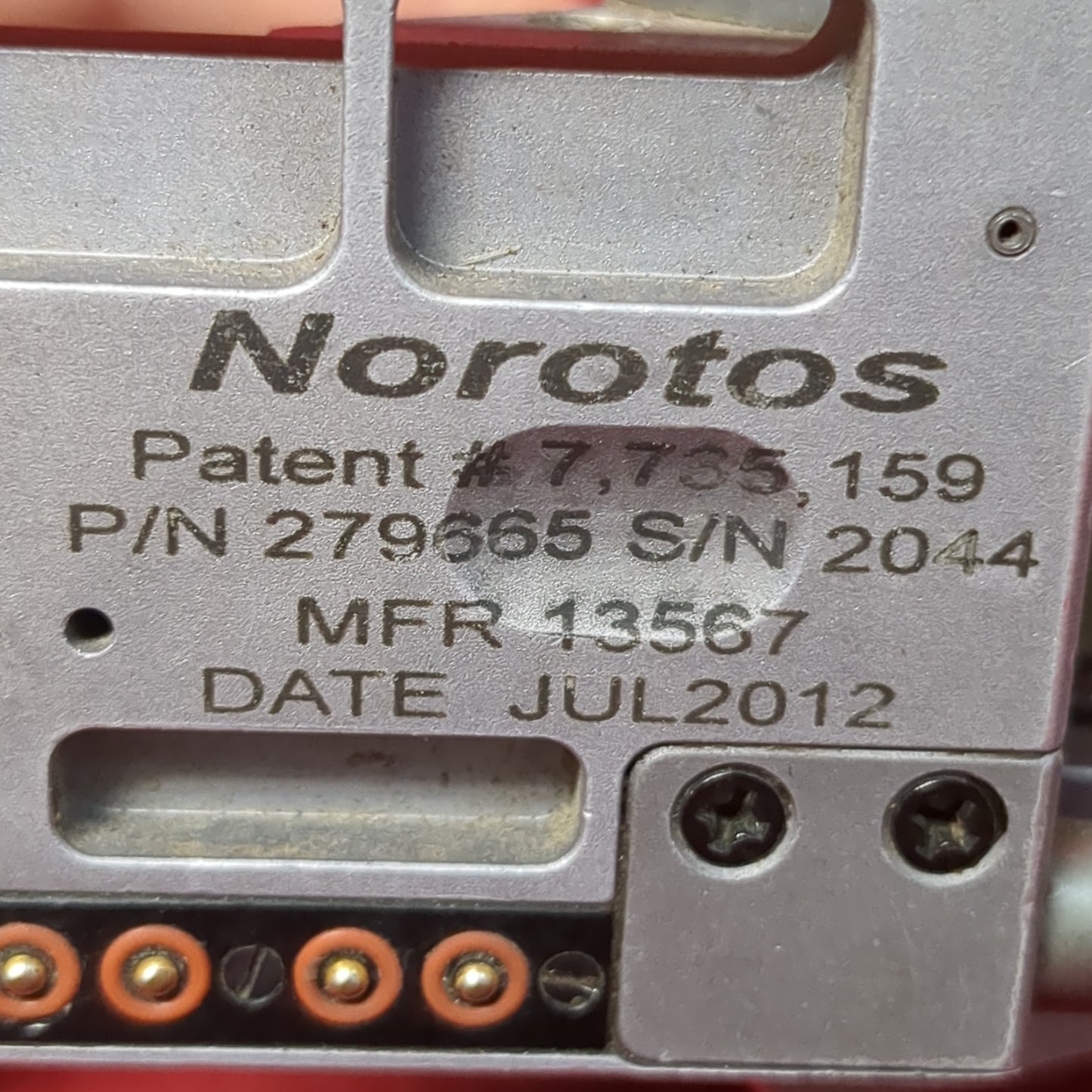 US Army Norotos ENVG Night Vision Helmet Mount AN/PSQ-20 (bar ac04-MAY34)