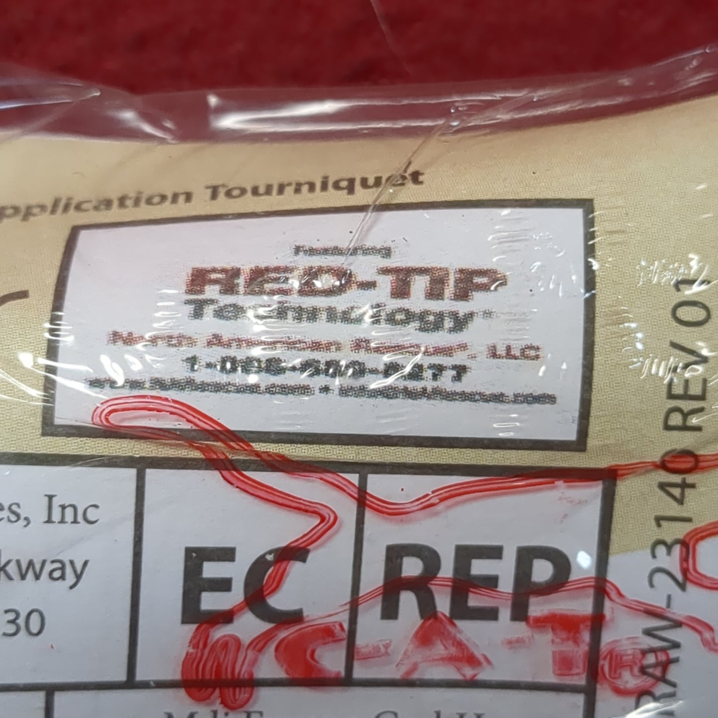 Unopened - NORTH AMERICAN RESCUE NAR Cat G7 Red Tip Combat Tourniquets (ifak  ac07-MAY80)