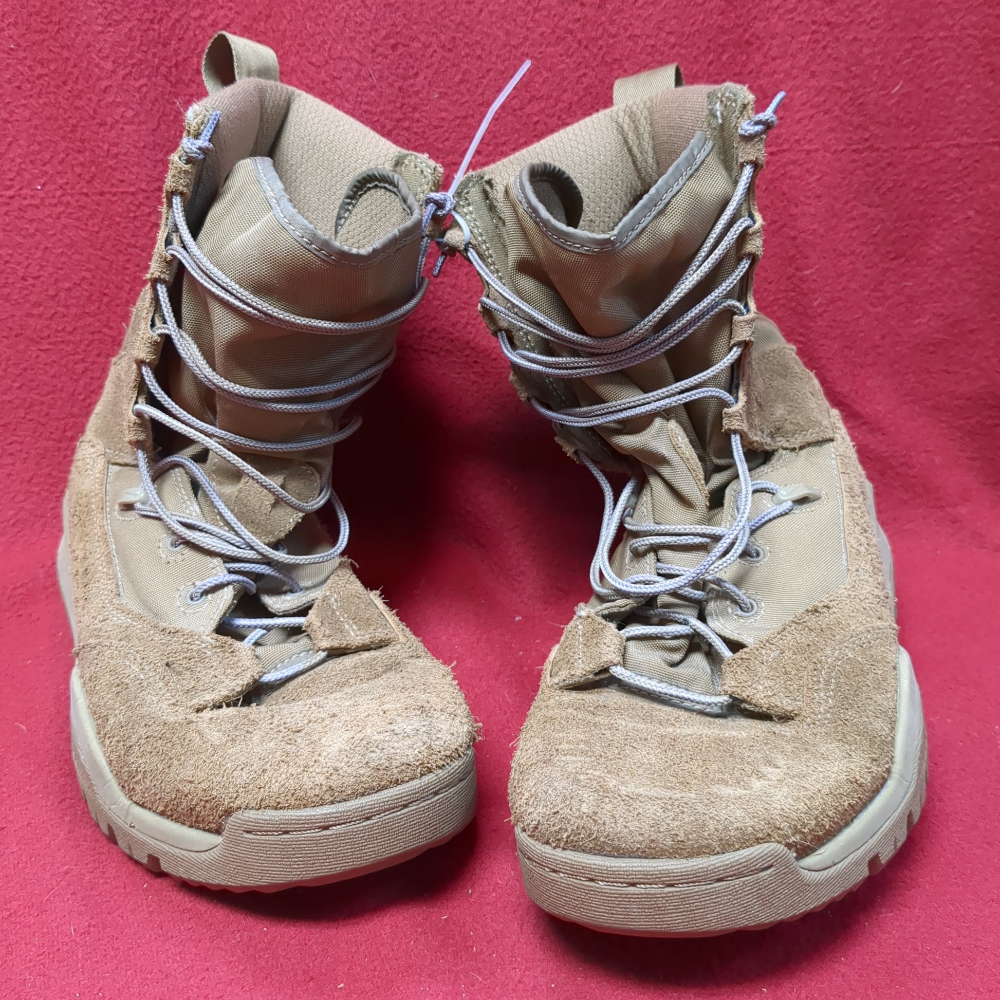 US Army Hot Weather Nike Combat Boots Desert Sand Size (BA10