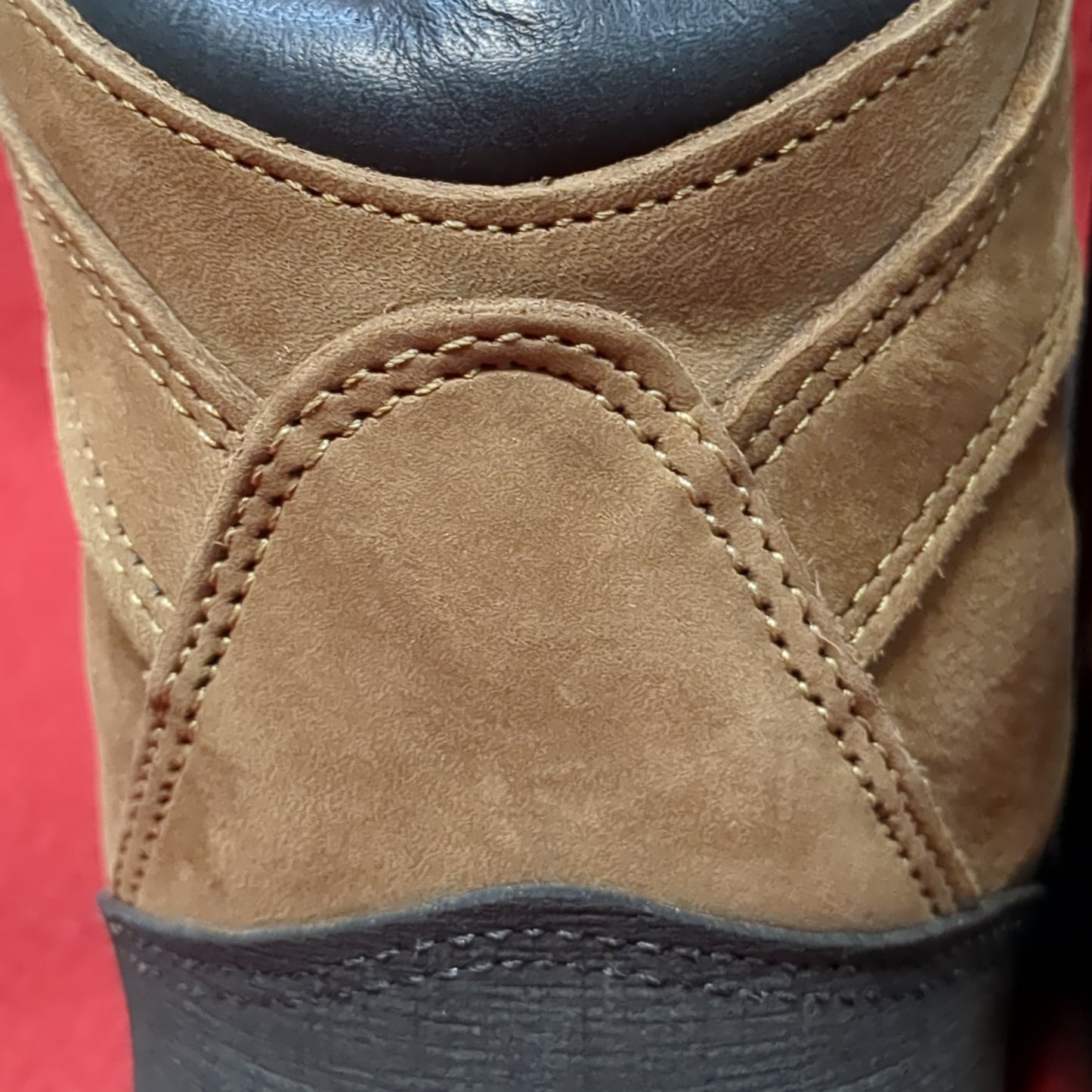 Wellco Brown Military Hiking Combat Boots size 4.5W (BA10-MAY283)