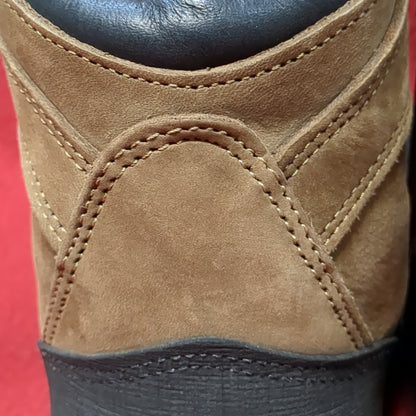 Wellco Brown Military Hiking Combat Boots size 4.5W (BA10-MAY283)