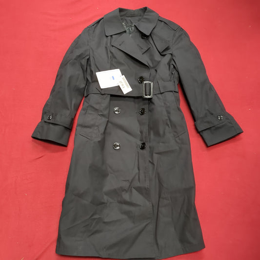 NWT US Army 10S Black All-Weather Overcoat Dress Uniform (BB06-MAY308)
