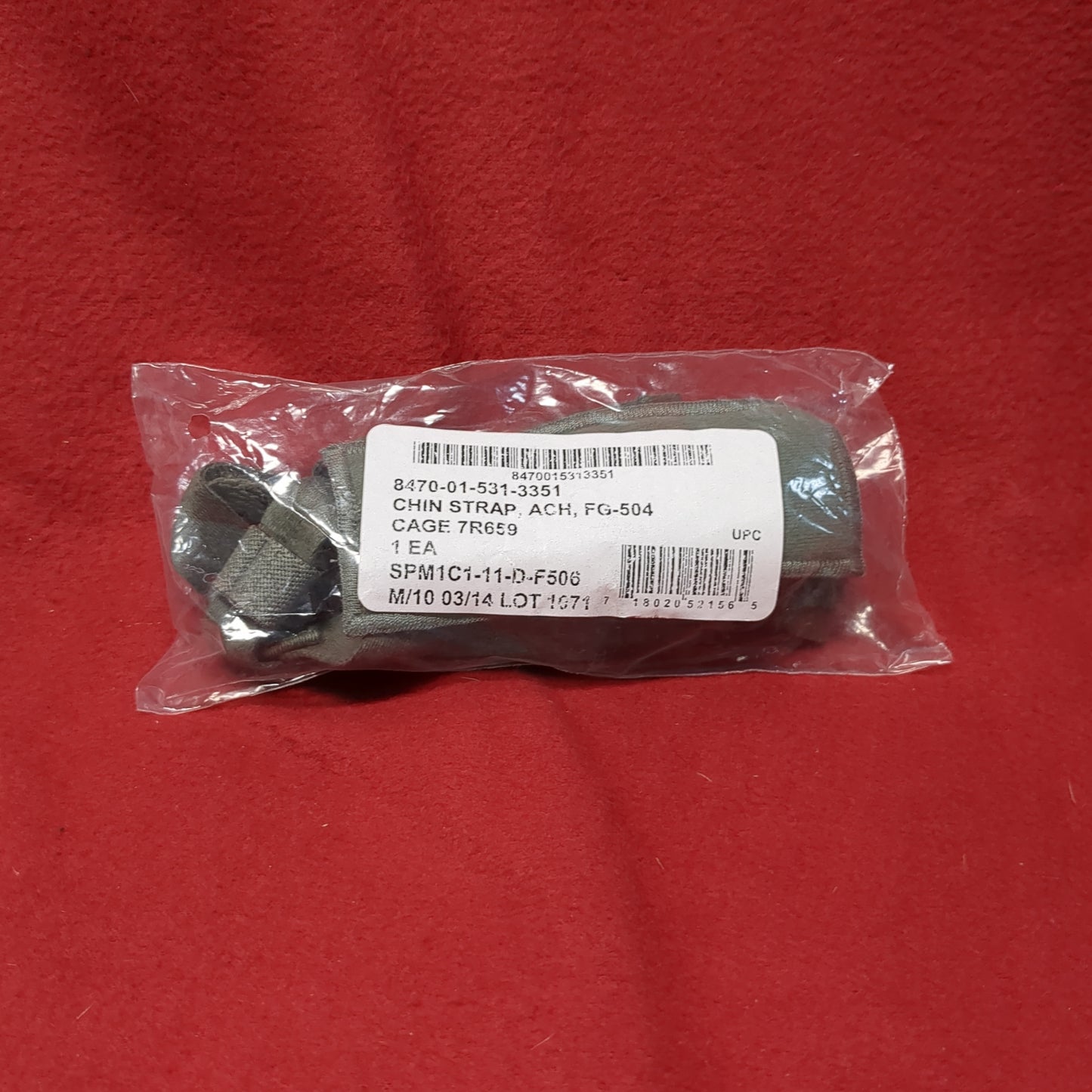 NOS US Army Complete ACH Chin Strap Retention w Hardware (25o- da03-MAY370)