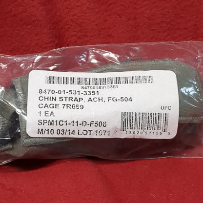 NOS US Army Complete ACH Chin Strap Retention w Hardware (25o- da03-MAY370)