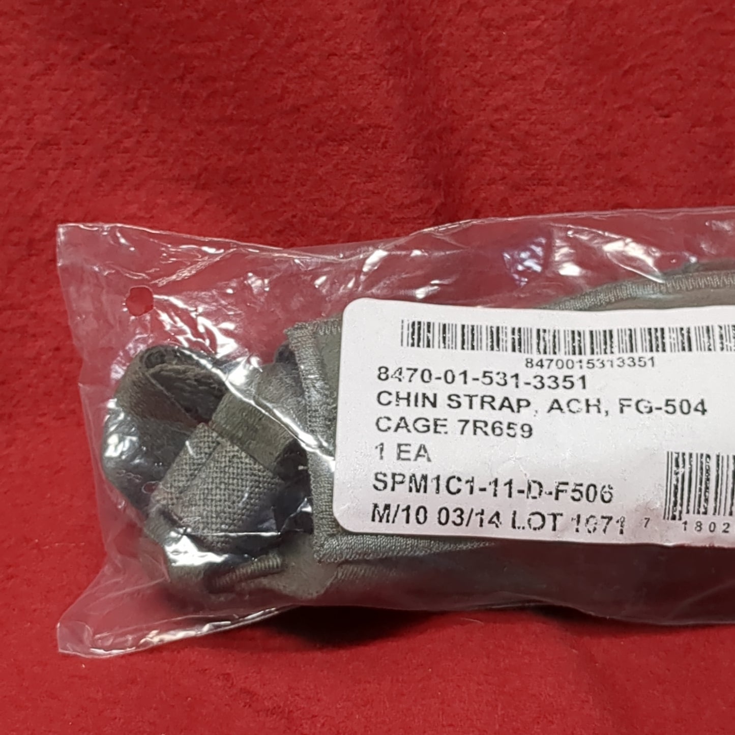 NOS US Army Complete ACH Chin Strap Retention w Hardware (25o- da03-MAY370)