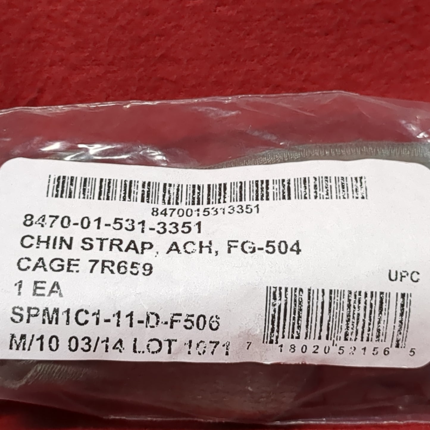 NOS US Army Complete ACH Chin Strap Retention w Hardware (25o- da03-MAY370)