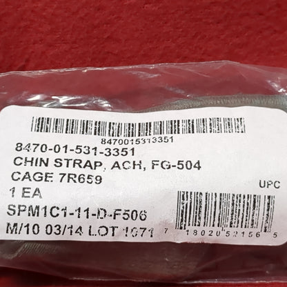 NOS US Army Complete ACH Chin Strap Retention w Hardware (25o- da03-MAY370)