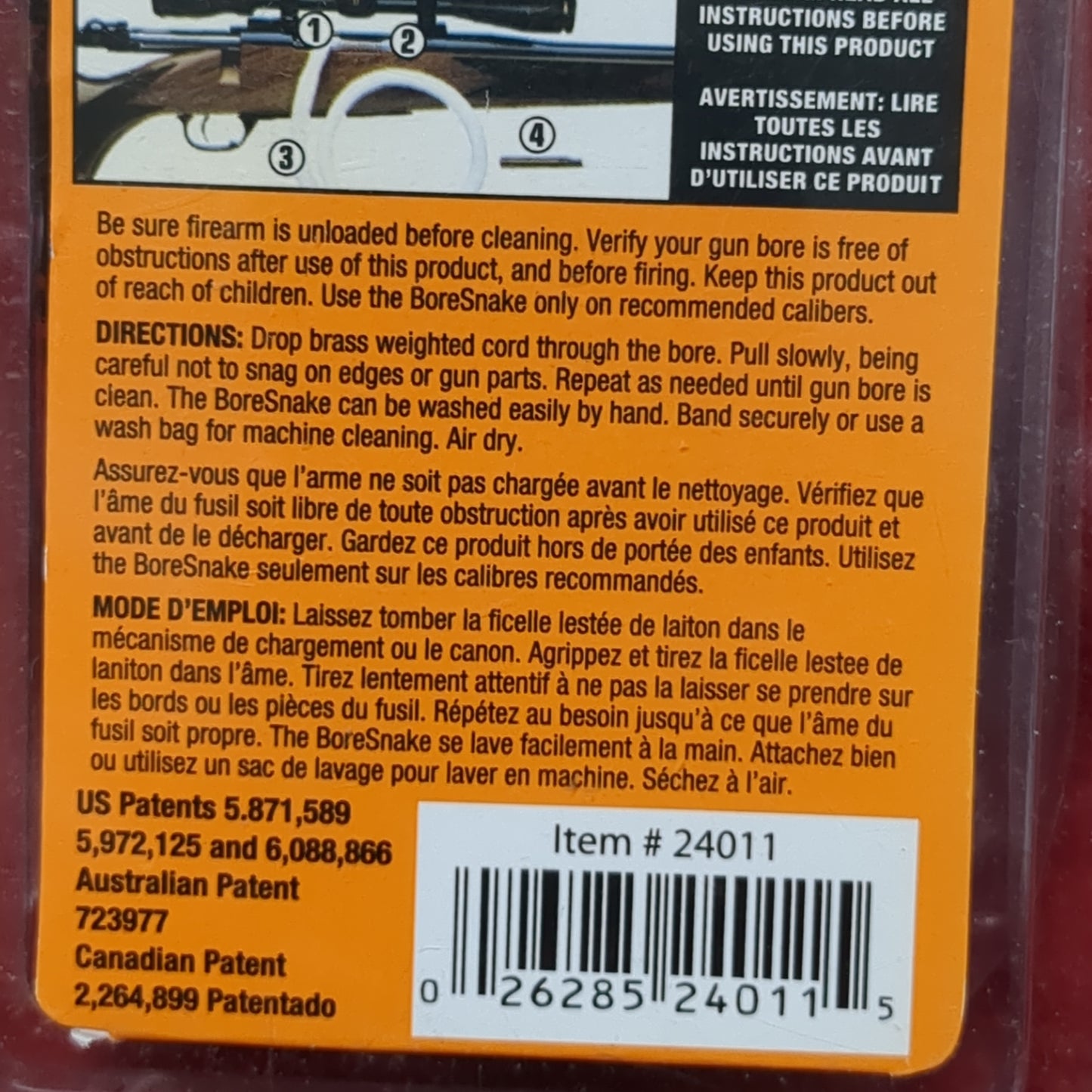 Hoppe's Bore Snake Cleaner Excellent Condition (FB18-JUN21)