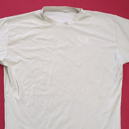 Under Armor XXL Tan Tactical Poly Short sleeve shirt (fa07-JUN57)