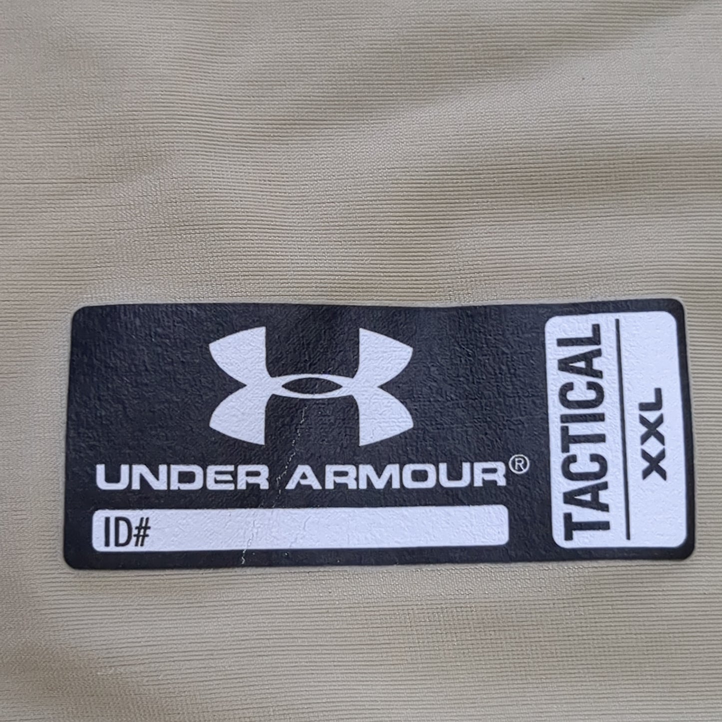 Under Armor XXL Tan Tactical Poly Short sleeve shirt (fa07-JUN57)