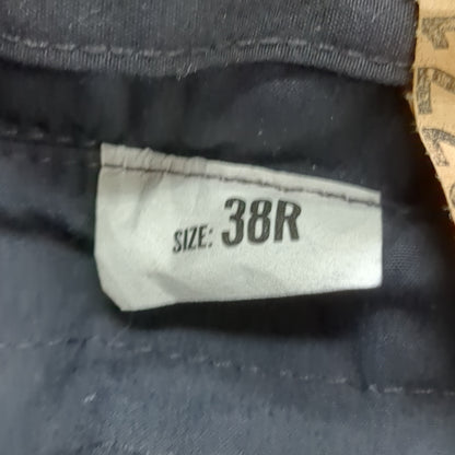 US Army 38 Regular Black All-Weather Overcoat Dress Uniform Good Condition (BA07-JUN82)