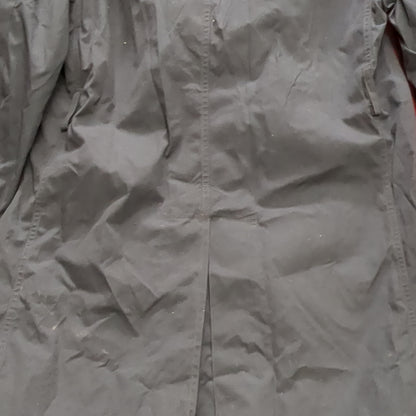 US Army 38 Regular Black All-Weather Overcoat Dress Uniform Good Condition (BA07-JUN82)