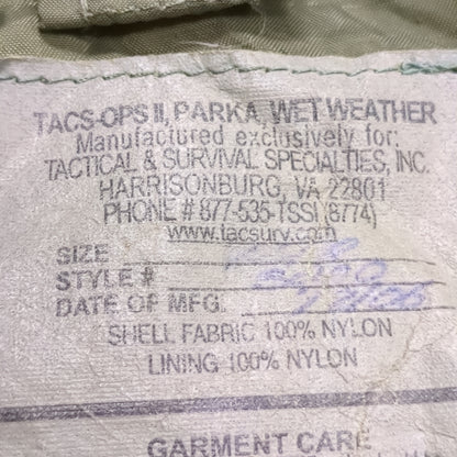 TSSI Tac Ops II Cold Weather Parka Jacket ACU/UCP (fb15-JUN84)