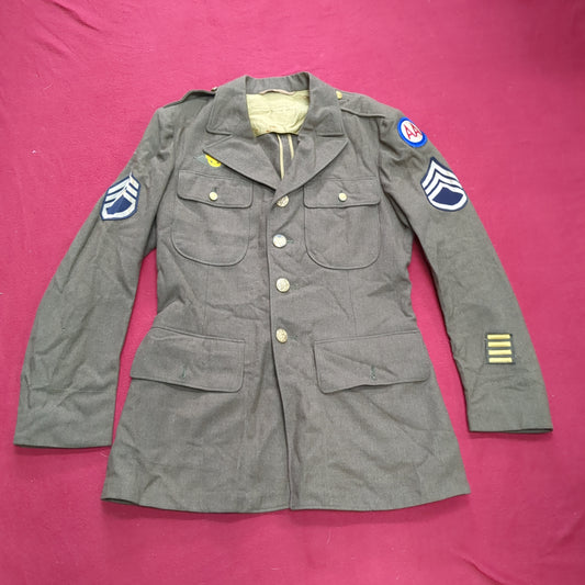 US Army 38R WWII Uniform Jacket Staff Sergeant AA Command (BB08-jun172)