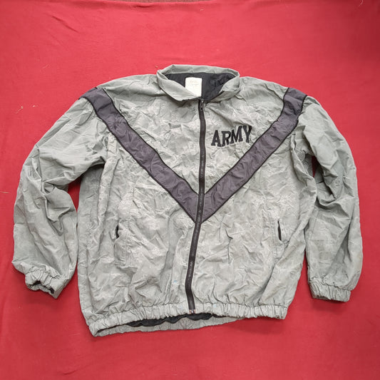 US Army Large Long IPFU PT Jacket Wind Excellent Condition (fb13--JUN173)