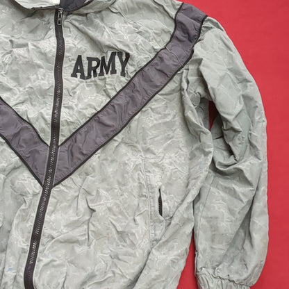 US Army Large Long IPFU PT Jacket Wind Excellent Condition (fb13--JUN173)
