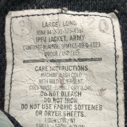 US Army Large Long IPFU PT Jacket Wind Excellent Condition (fb13--JUN173)