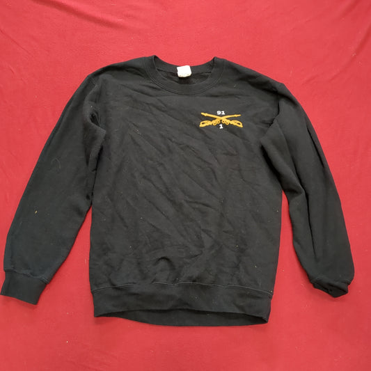 US Army Small 1st Squadron 91st Cavalry Regiment Airborne Cav Sweat Shirt Cold Weather Excellent Condition (fb13-JUN205)