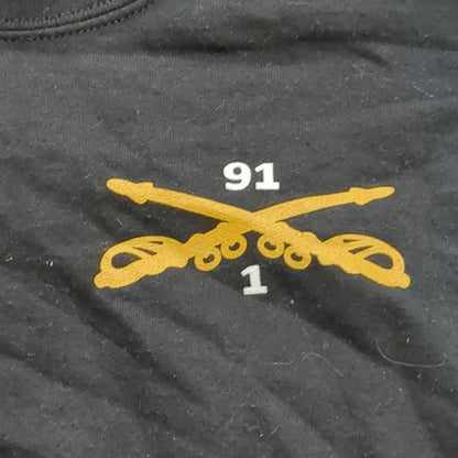 US Army Small 1st Squadron 91st Cavalry Regiment Airborne Cav Sweat Shirt Cold Weather Excellent Condition (fb13-JUN205)