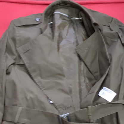 NWT US Army DCSP Heritage Green 40XL All-Weather Overcoat Dress Uniform (DG2- ea02-JUL4)