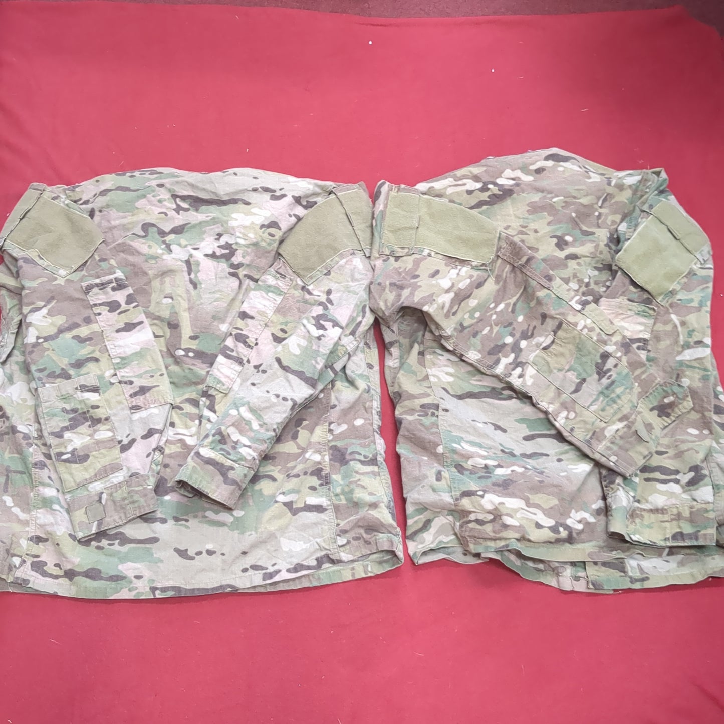*Lot of Two* US Army Medium Short Multicam Flame Resistant Frac Uniform Top Shirt Used (OCP9- ea05-JUL106)