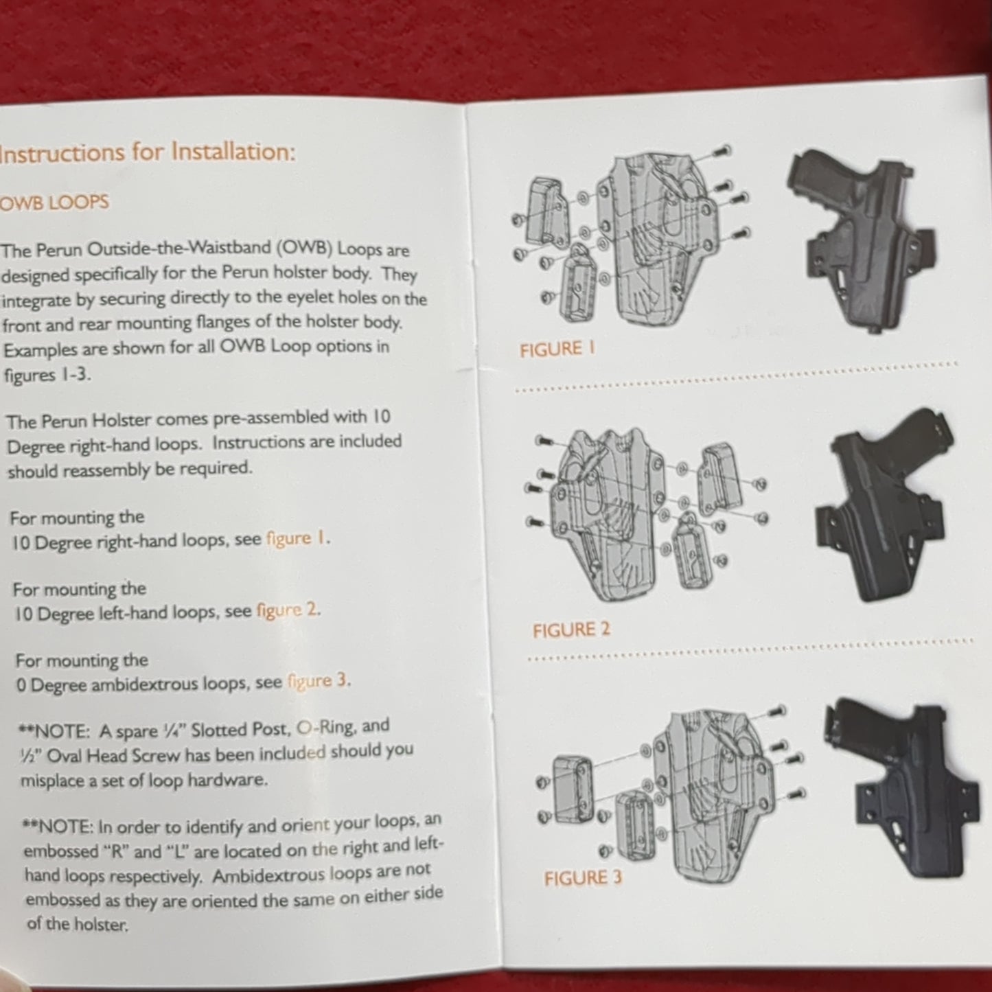 Perun Raven Concealment Systems OWB "Strongside" Individual Leg Holster Good Condition (FB18-JUL186)