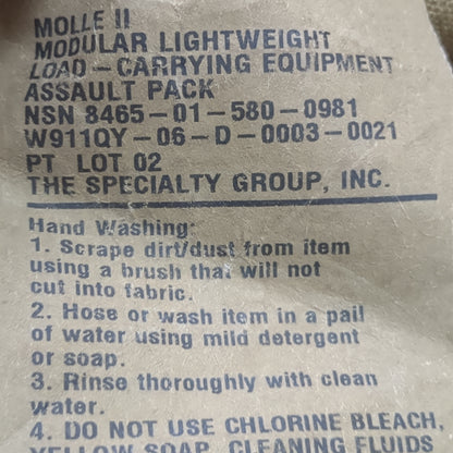 US Army 3-Day Molle Assault Pack Backpack OCP Used (rod-JUL202)