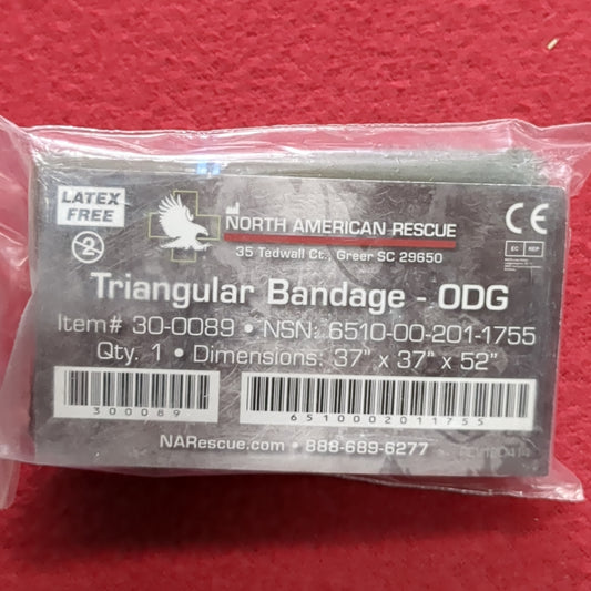 NOS North American Rescue NAR ODG Triangular Bandage (ifak ac07-JUL210)
