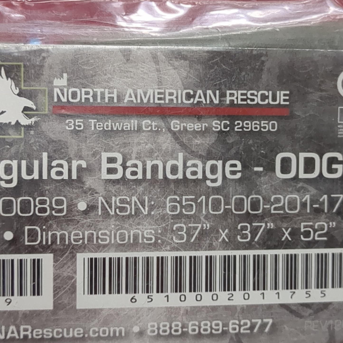 NOS North American Rescue NAR ODG Triangular Bandage (ifak ac07-JUL210)