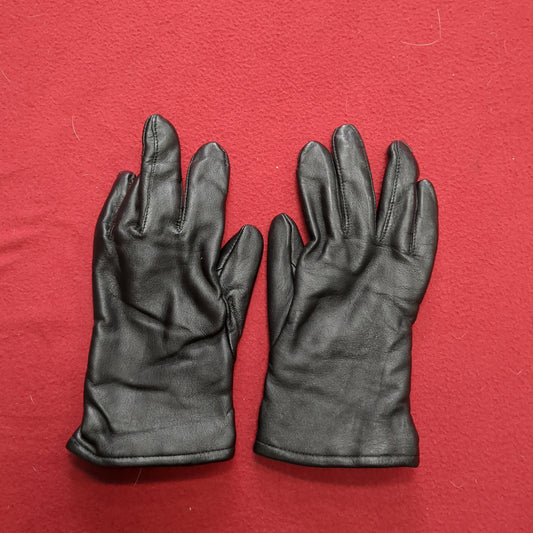 NEW - US Army Size 5 Men's/Women's Dress Black Leather Gloves (cb03-JUL252)